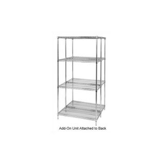 Quantum Storage Small Q Stor Chrome Wire Shelving Add On Unit