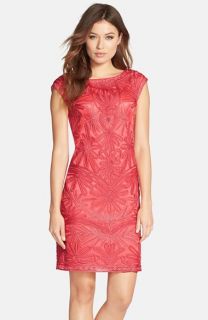 Sue Wong Embroidered Shift Dress