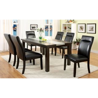 Furniture of America Dewalt Industrial 7 Piece Dining Table Set   Kitchen & Dining Table Sets