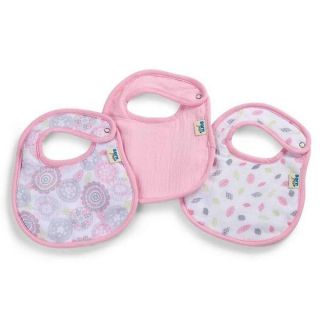 Born Free Moroccan Floral Muslin and Terry Bibs (Pack of 3