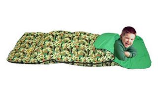 Green Camouflage Big Kid Slumber Bag   Sleeping Bags
