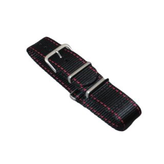 Hadley Roma One Piece Nato Watch Strap with Contrast Stitching