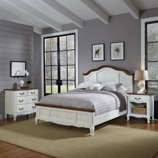 The French Countryside Queen Bed, Night Stand, and Chest