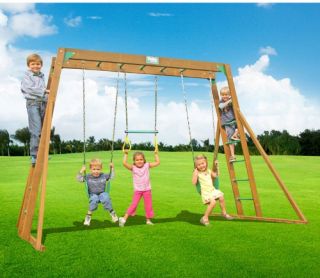 Creative Playthings Classic Swing Set with Top Ladder   Swing Sets