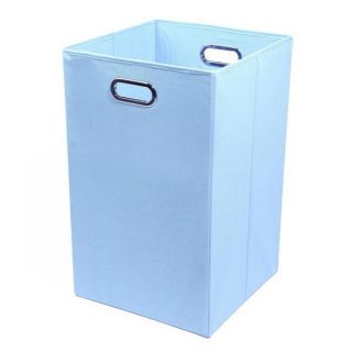 Sky Solid Baby Blue Folding Laundry Basket   16350230  