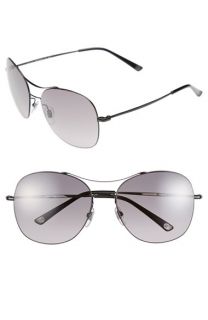 Gucci 58mm Navigator Stainless Steel Sunglasses
