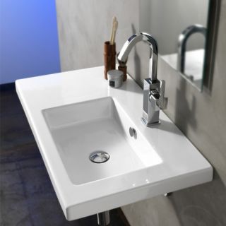 Ceramica Tecla by Nameeks Condal Ceramic Bathroom Sink with Overflow