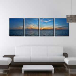 Bahamas Sunset by Christopher Doherty 4 Piece Photographic Printt on