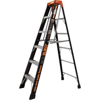 Little Giant Type 1A MicroBurst Fiberglass Stepladder — 6ft., Model# M6  Ladders   Stepstools