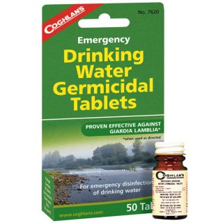 Coghlans Emergency Germicidal Drinking Water Tablets   17307762