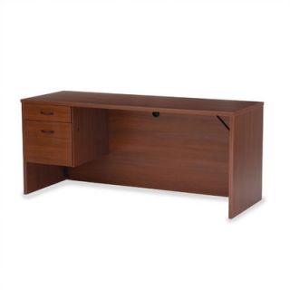 Virco 66 W Single Pedestal Credenza with Wood Grain Laminate Surface