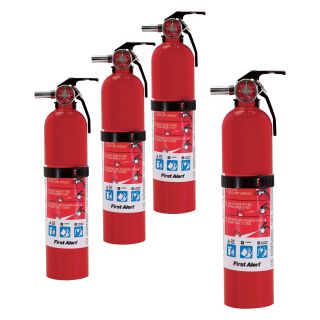 First Alert Home Fire Extinguisher — 4-Pk., Class 1-A10-BC, Model# HOME1  Fire Extinguishers