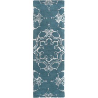 Henna Teal/Gray Area Rug