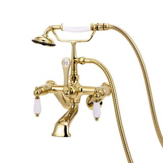Elizabethan Classics ECTW32 Wall Mount Clawfoot Tub Faucet with Hand Shower   Bathtub Faucets