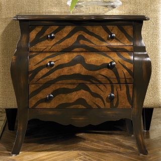 Hidden Treasures 3 Drawer Tiger Brown Chest