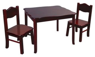 Guidecraft Classic Espresso Table & Chair Set   Activity Tables