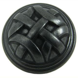 Stone Mill Hardware Antique Black Cross Flory Cabinet Knob (Case of 25