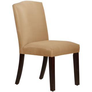 Skyline Furniture Arched Dining Chair in Micro Suede Chocolate