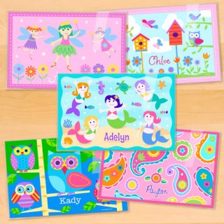 Girls 5 Piece Personalized Placemat Set by Olive Kids