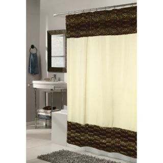 Madison Park Trinity Faux Dupioni and Polyester Shower Curtain