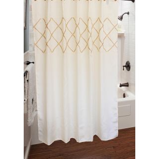 Sherry Kline Lattice Diamond Shower Curtain with Hook Set