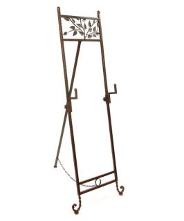 Xylem Designs 4.5 ft. Mahogany Leaf Wrought Iron Easel   Decorative Easels
