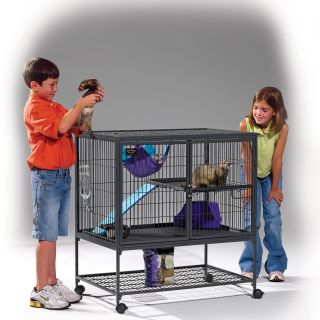 Midwest Homes for Pets Ferret Nation Single Unit Cage with Stand   Small Animal Cages & Gear