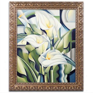 Cubist Lilies, 202 by Catherine Abel Framed Painting Print