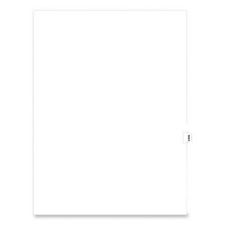 Index Dividers,Exhibit Q,Side Tabs,1/10 Cut,25/PK,White by Kleer Fax