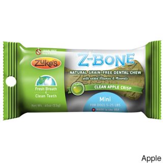 Zukes Mini Z Bones Natural Edible Dental Chews Single  