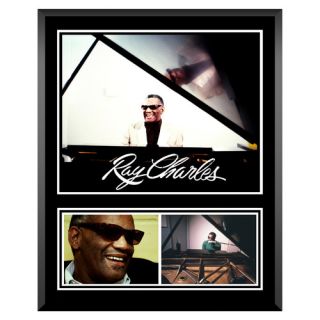 Ray Charles Memorabilia Plaque by Mounted Memories