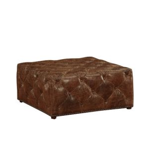 Optimal Leather Tufted Cocktail Ottoman