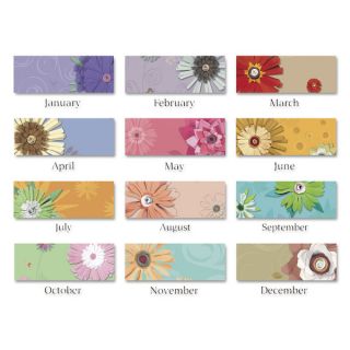 AT A GLANCE 2016 Paper Flowers Compact Monthly Desk Pad