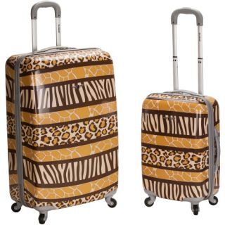 Rockland 2 Piece Polycarbonate/ABS Upright Luggage Set   Animal   Luggage Sets