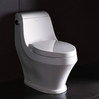 Ariel Bath Adonis Contemporary 1.6 GPF Elongated 1 Piece Toilet