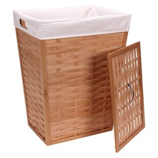 Household Essentials Hamper with Lid and Liner   Laundry Hampers