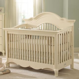 Suite Bebe Julia Lifetime 4 in 1 Crib   White Linen   Cribs