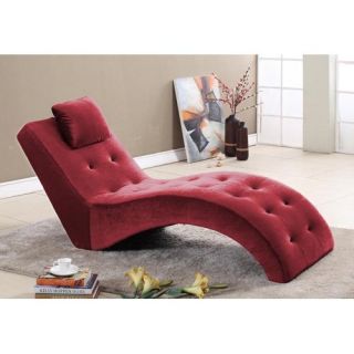 InRoom Designs Lounge Chair   Burgundy