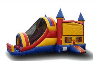 EZ Inflatables Primary Castle Module Combo Bounce House   Commercial Inflatables