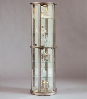Pulaski Platinum Glass Door Curio Cabinet
