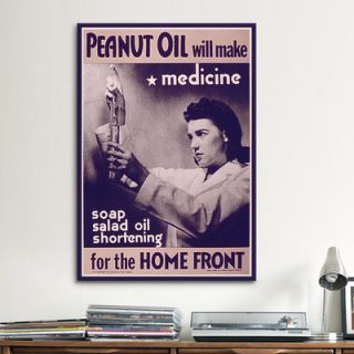 iCanvas Peanut Oil Will Make Medicine Vintage Advertisement on Canvas