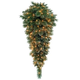 42 inch Glittery Bristle Pine Teardrop Decoration   16815567