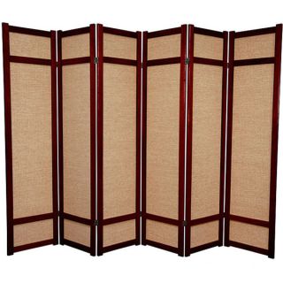 Six foot Woven Jute Six panel Decorative Room Divider (China
