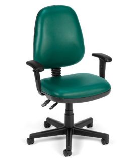 OFM Inc Anti Microbial/Anti Bacterial Vinyl Posture Task Chair with Arms   Desk Chairs