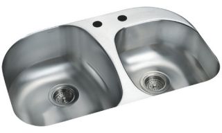 Sterling by Kohler Cin.® 11724 2 Double Basin Undermount Kitchen Sink   Kitchen Sinks