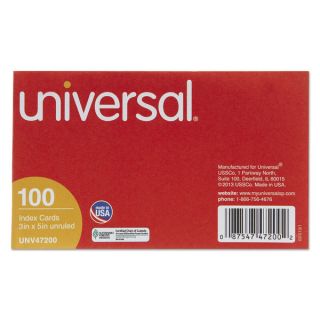 Universal White Unruled Index Cards (20 Packs of 100)   17218415