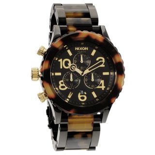 Nixon Mens 42 20 Chrono Tortoise Shell Watch   15340280  