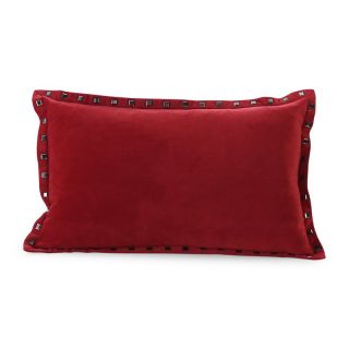 Thro By Marlo Lorenz Payton Velvet Pillow with Studded Border   Decorative Pillows
