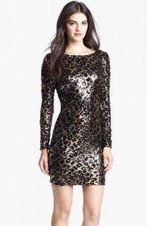 Dress the Population Lola Animal Sequin Dress