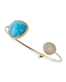 Tai Turquoise Glass Pinch Bracelet